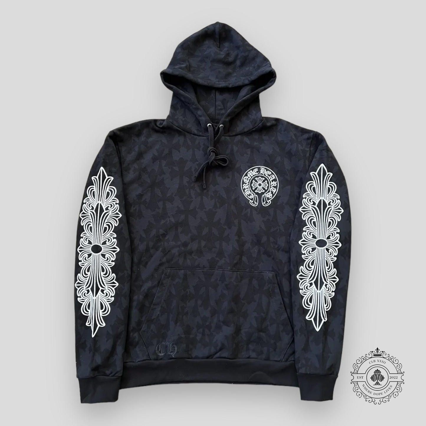 Chrome Hearts Cemetery Cross Pullover Hoodie