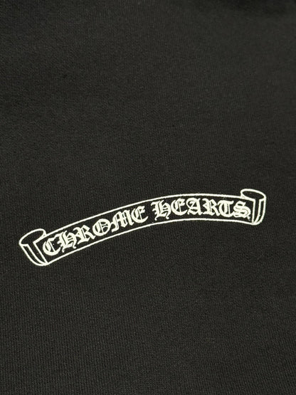 Chrome Hearts Eye Chart Dagger Hoodie in Black/Pink