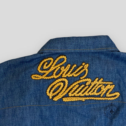 Louis Vuitton Western Embroidered Chambray Shirt