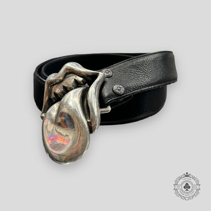 Chrome Hearts Rolling Stones Leather Belt