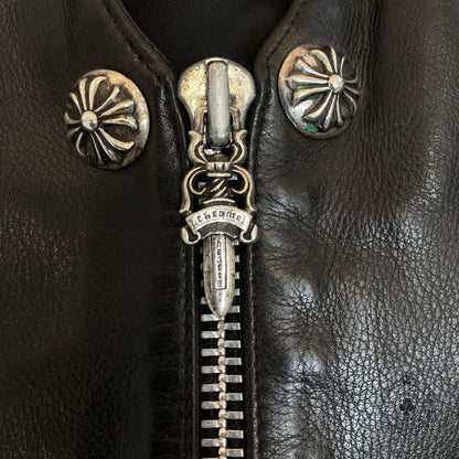 Chrome Hearts Trefoil Leather Vest