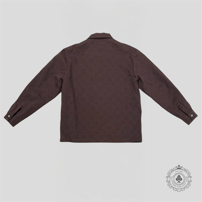 Louis Vuitton Monogram Embossed Overshirt in Brown