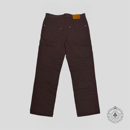 Louis Vuitton Monogram Embossed Carpenter Pants in Brown