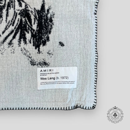 Amiri X Wes Lang Fantasy Blanket in Ivory