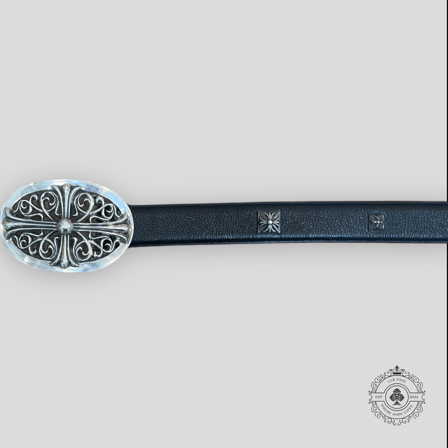 Chrome Hearts XXL Oval Cross Studded Belt