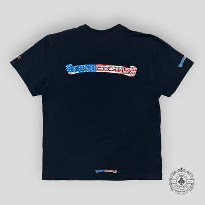 Chrome Hearts Matty Boy American Flag Scoll T-Shirt