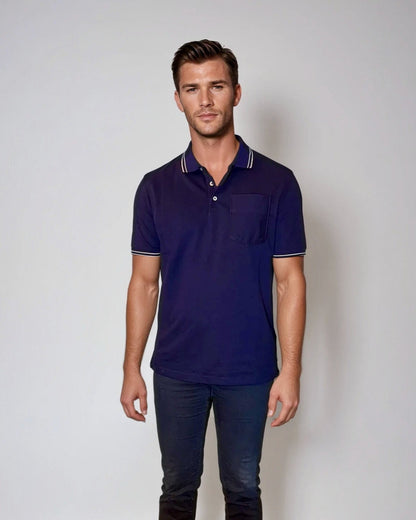 Pocket Polo Shirt - Navy