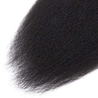 Kinky Straight Bulk 100% Human Braiding Hair