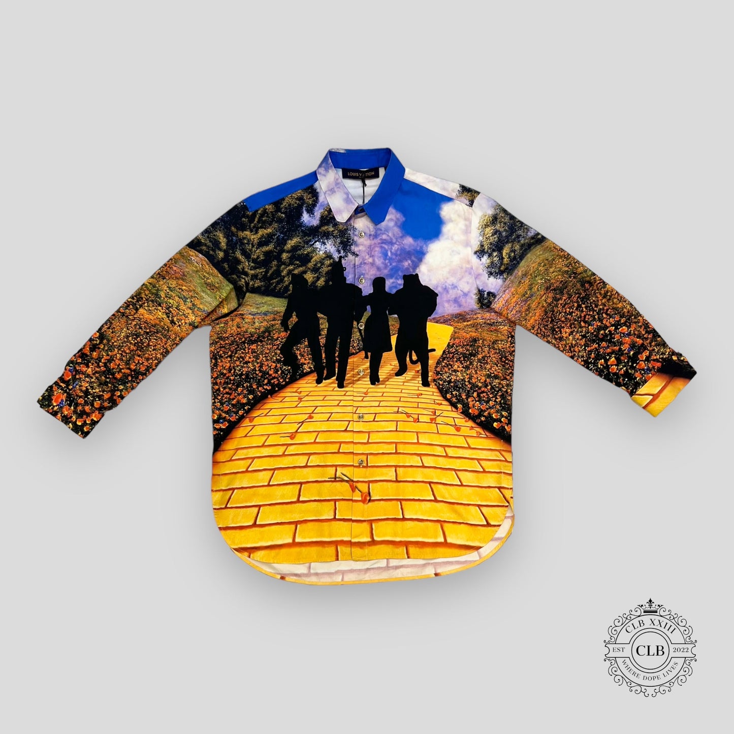 LOUIS VUITTON BRICK ROAD SILK SHIRT