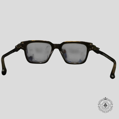 Chrome Hearts Bulge Glasses in Olive/Silver