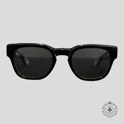 Chrome Hearts Diamond Embellished Cuntvoluted Glasses in Black/Silver