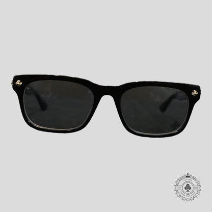 Chrome Hearts Vagilante Glasses in Black/Gold