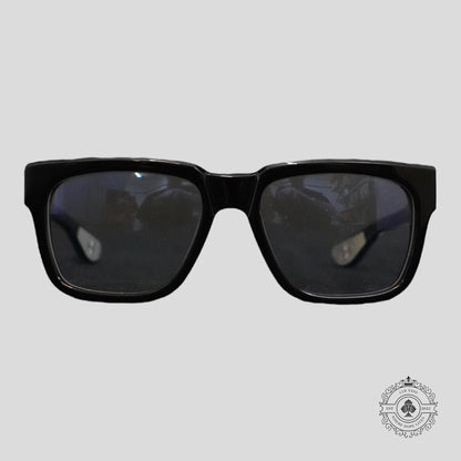 Chrome Hearts Box Officer Glasses in Black/Silver