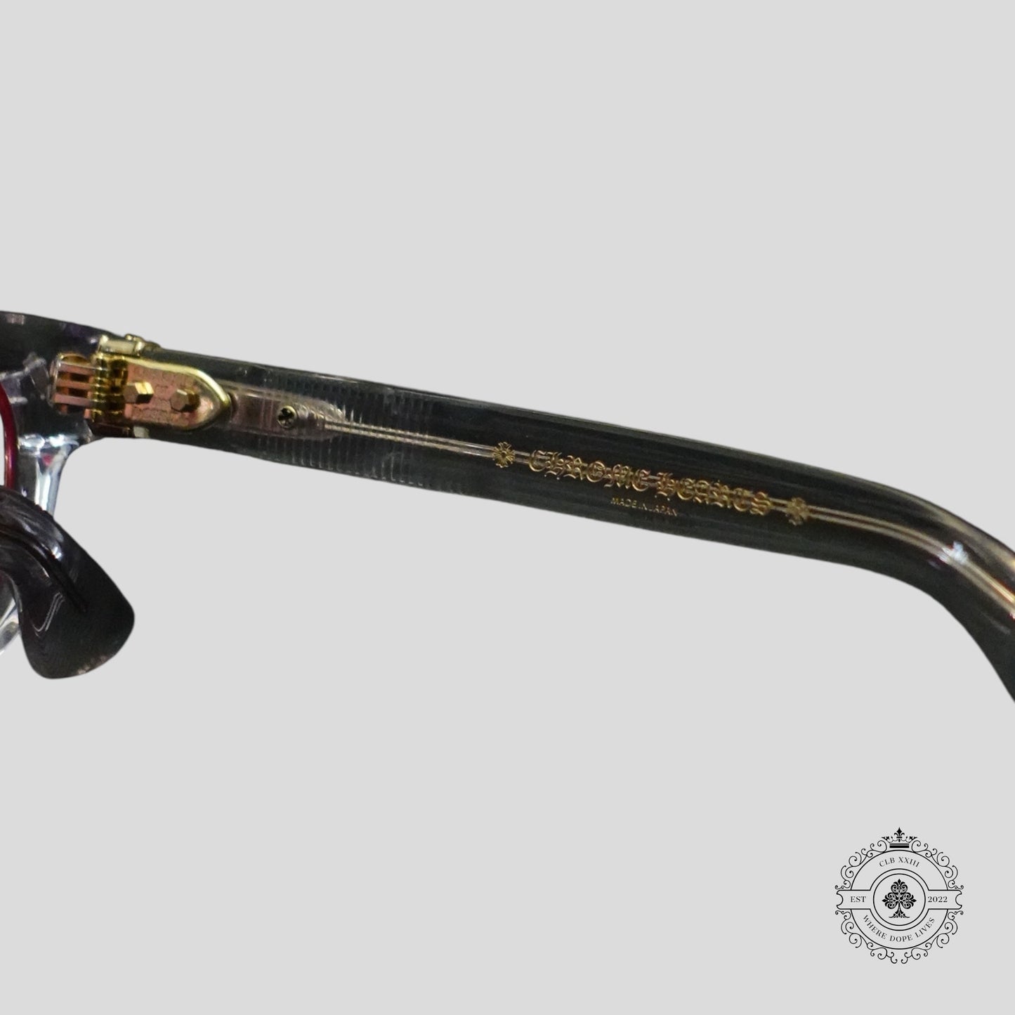 Chrome Hearts Pen 15 Glasses in Clear/Gold