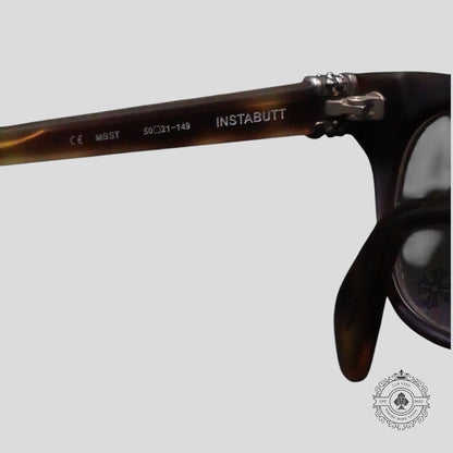 Chrome Hearts Instabutt Glasses in Tortoise Shell/Silver