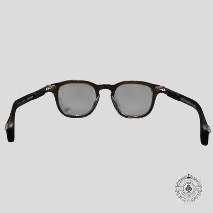 Chrome Hearts Chirp Chirp Glasses in Olive/Silver
