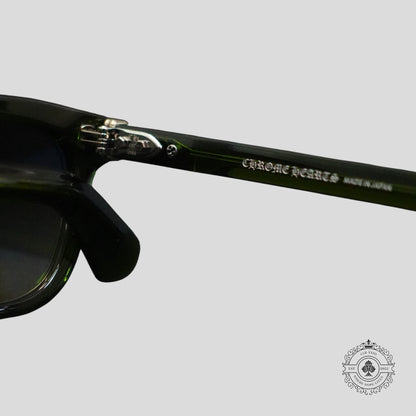 Chrome Hearts Smoke Show Sunglasses in Green/Silver