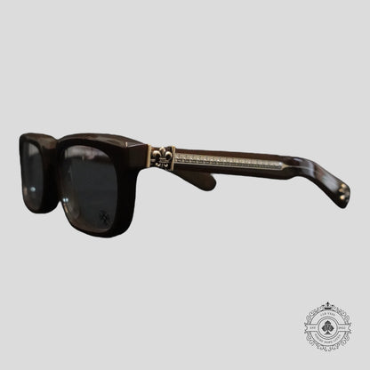Chrome Hearts See You In Tea Sunglasses in Brown/Silver