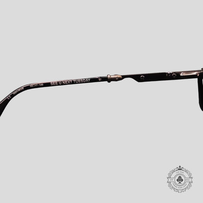Chrome Hearts See U Next Tuesday Glasses in Black/Silver