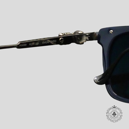 Chrome Hearts Overpoked Sunglasses in Silver/Blue