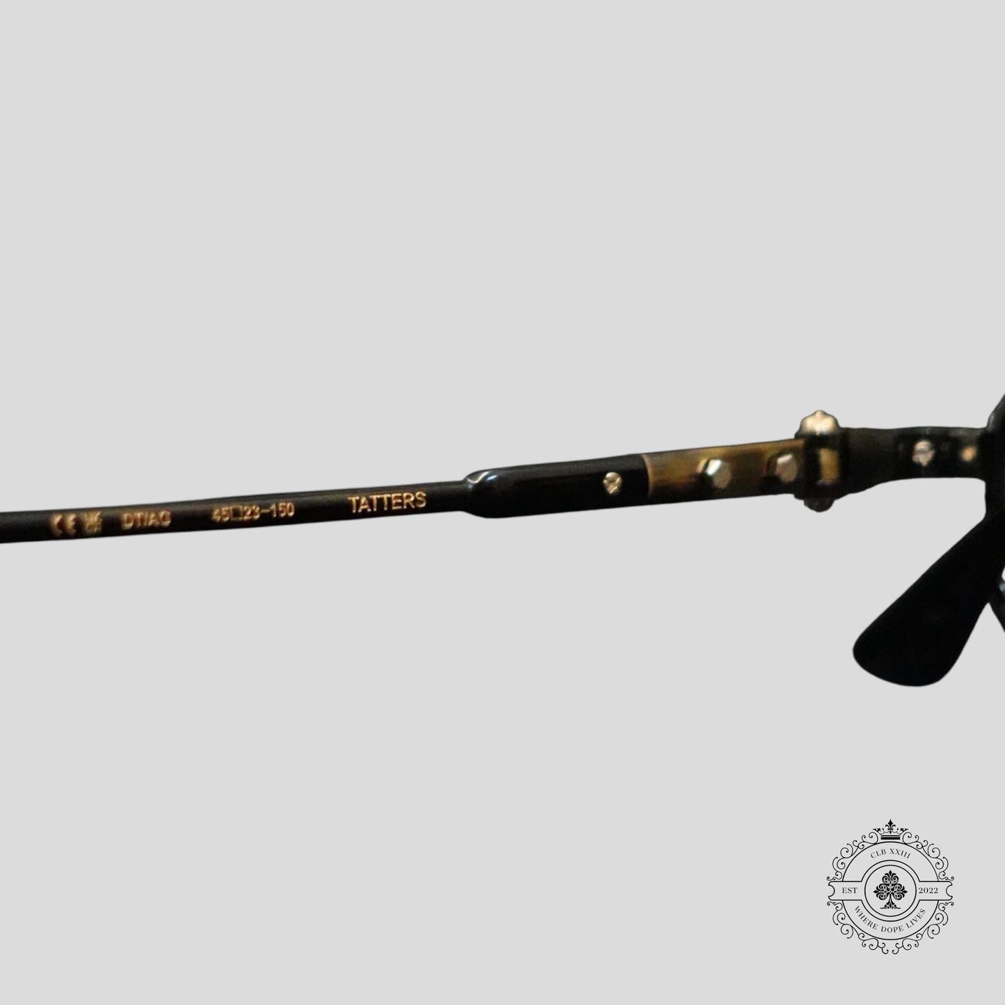 Chrome Hearts Tatters Glasses in Tortoise Shell/Gold