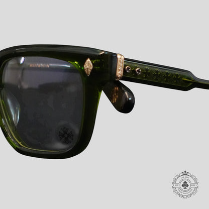 Chrome Hearts Ambidixtrous Sunglasses in Green/Gold