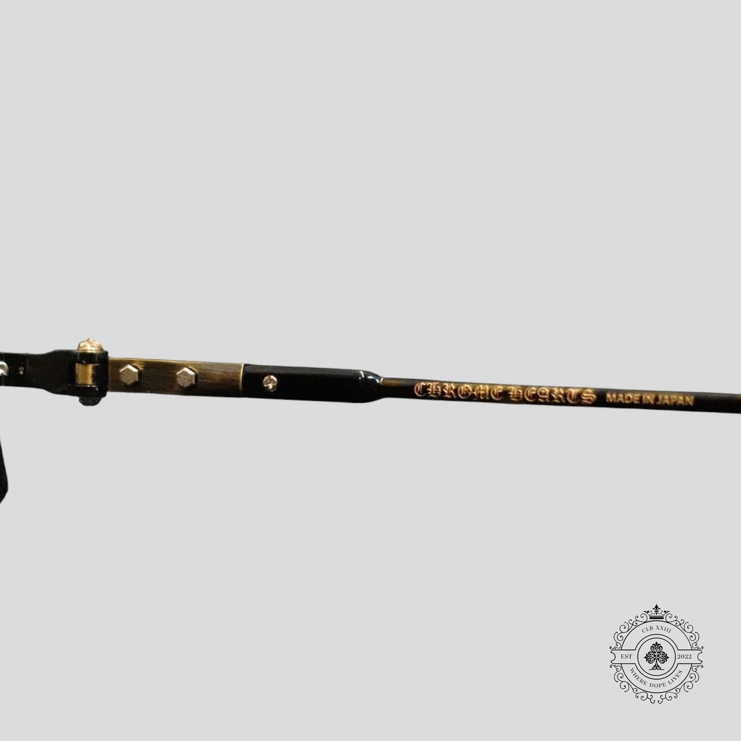 Chrome Hearts Tatters Glasses in Tortoise Shell/Gold