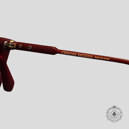 Chrome Hearts Stiffilis Glasses in Red/Gold