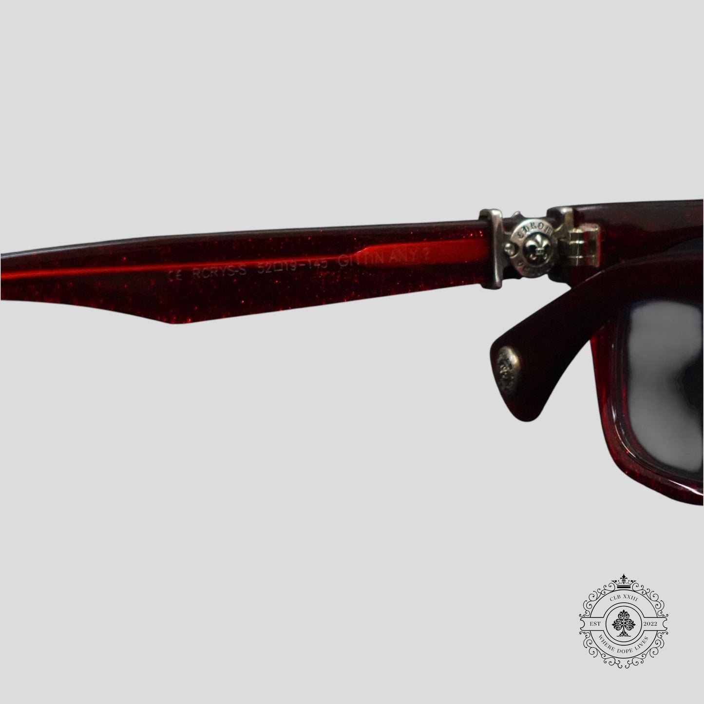 Chrome Hearts Gittin Any? Glasses in Red/Silver