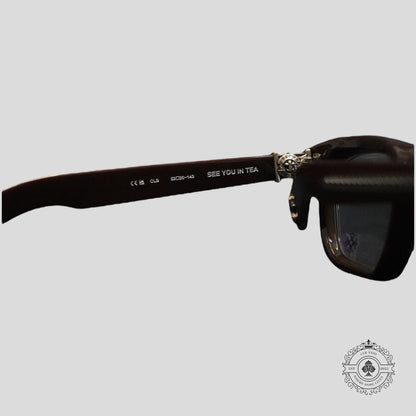 Chrome Hearts See You In Tea Sunglasses in Brown/Silver