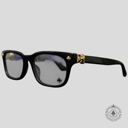 Chrome Hearts Vagilante Sunglasses in Black/Gold