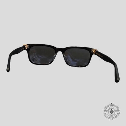 Chrome Hearts Vagilante Glasses in Black/Gold