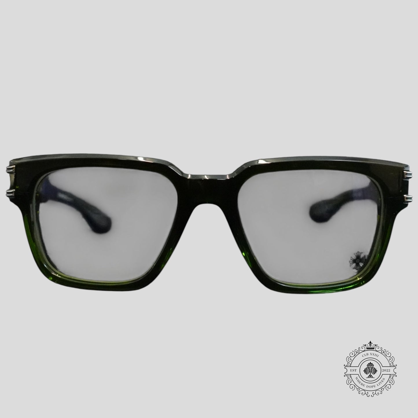 Chrome Hearts Bulge Glasses in Green/Silver