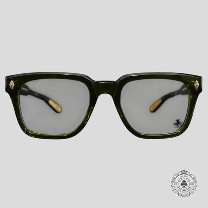 Chrome Hearts Ambidixtrous Sunglasses in Green/Gold