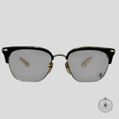 Chrome Hearts Sluntradiction Glasses in Black/Gold