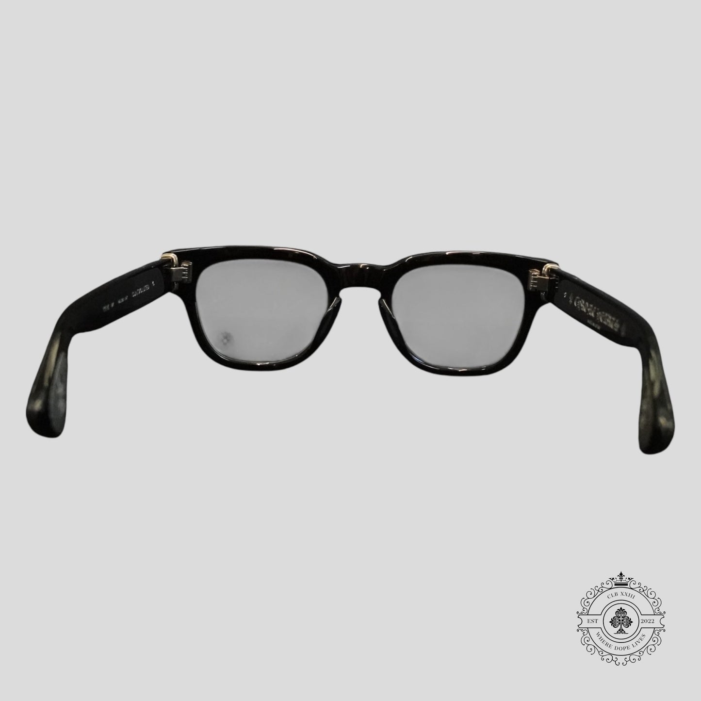 Chrome Hearts Diamond Embellished Cuntvoluted Glasses in Black/Silver