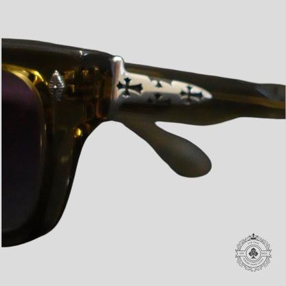 Chrome Hearts Crypdic Glasses in Grey/Silver