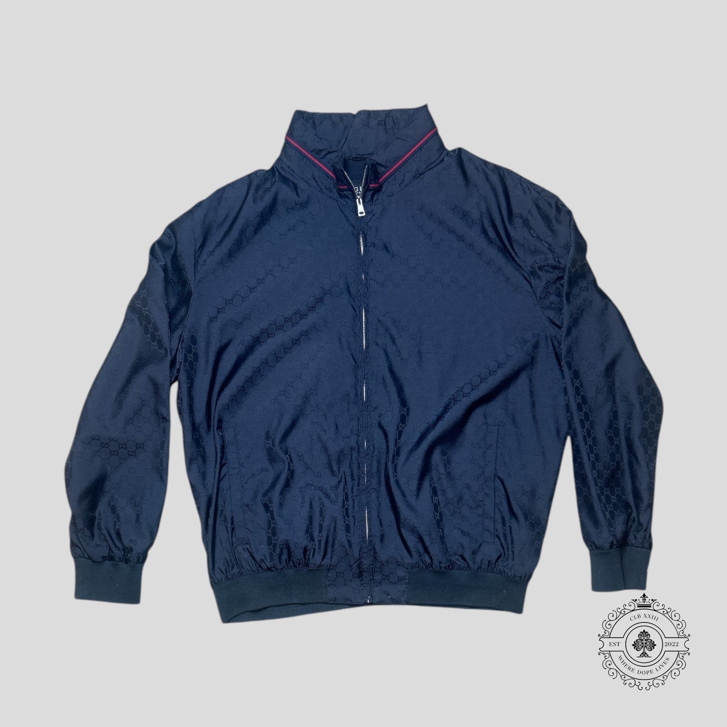 Gucci Jacquard Windbreaker in Black
