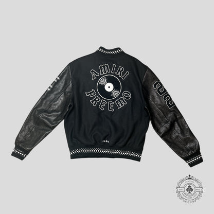 Amiri X DJ Premier Varsity Jacket in Black