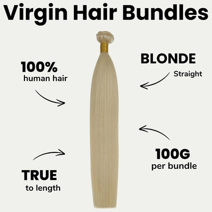 Straight Blonde 100% Human Hair Bundles