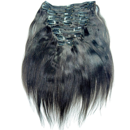 Yaki Straight Clip-In 100% Human Hair  Extensions