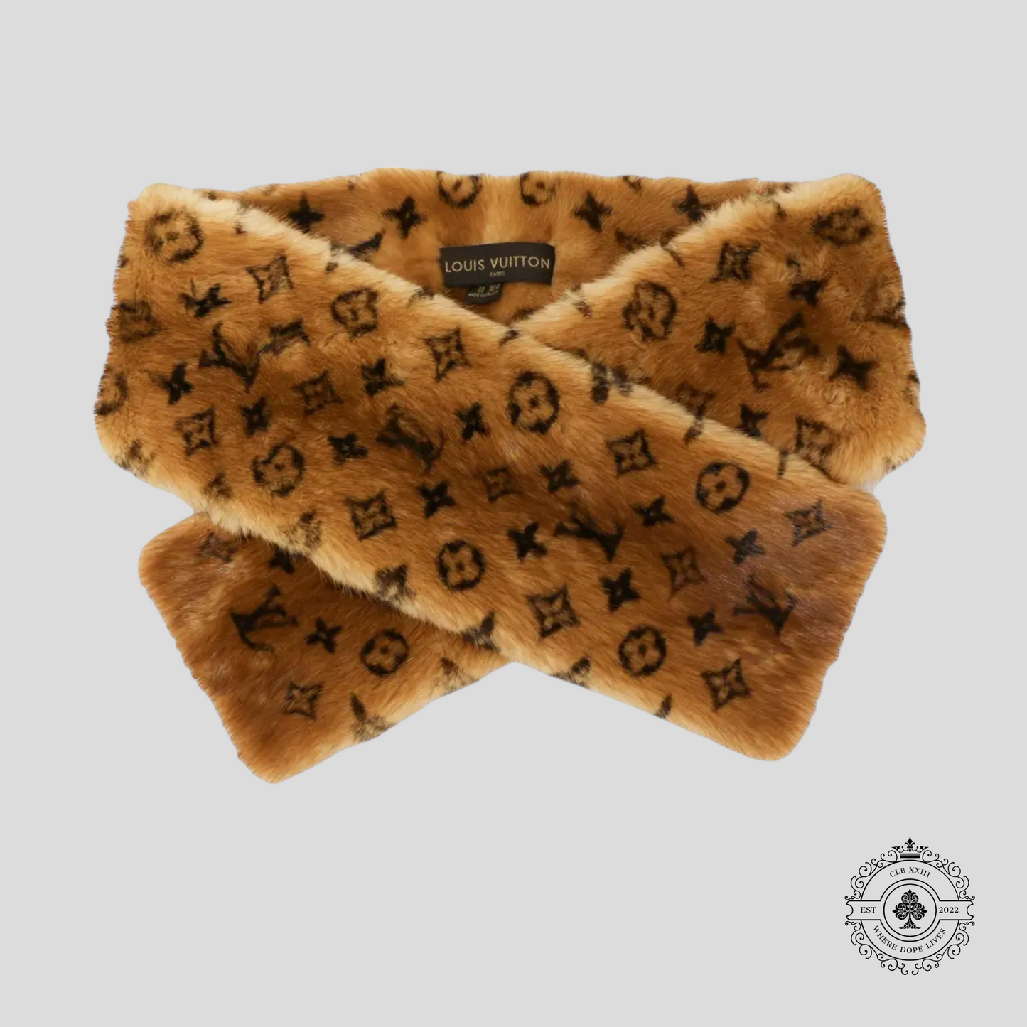Louis Vuitton Monogram Mink Scarf in Brown
