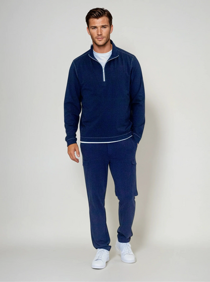Buki Cinqo Travel Half Zip - Navy