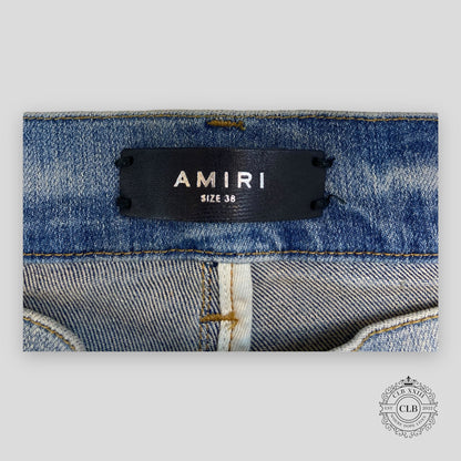 AMIRI PAINT SPLATTER JEANS - CLAY INDIGO