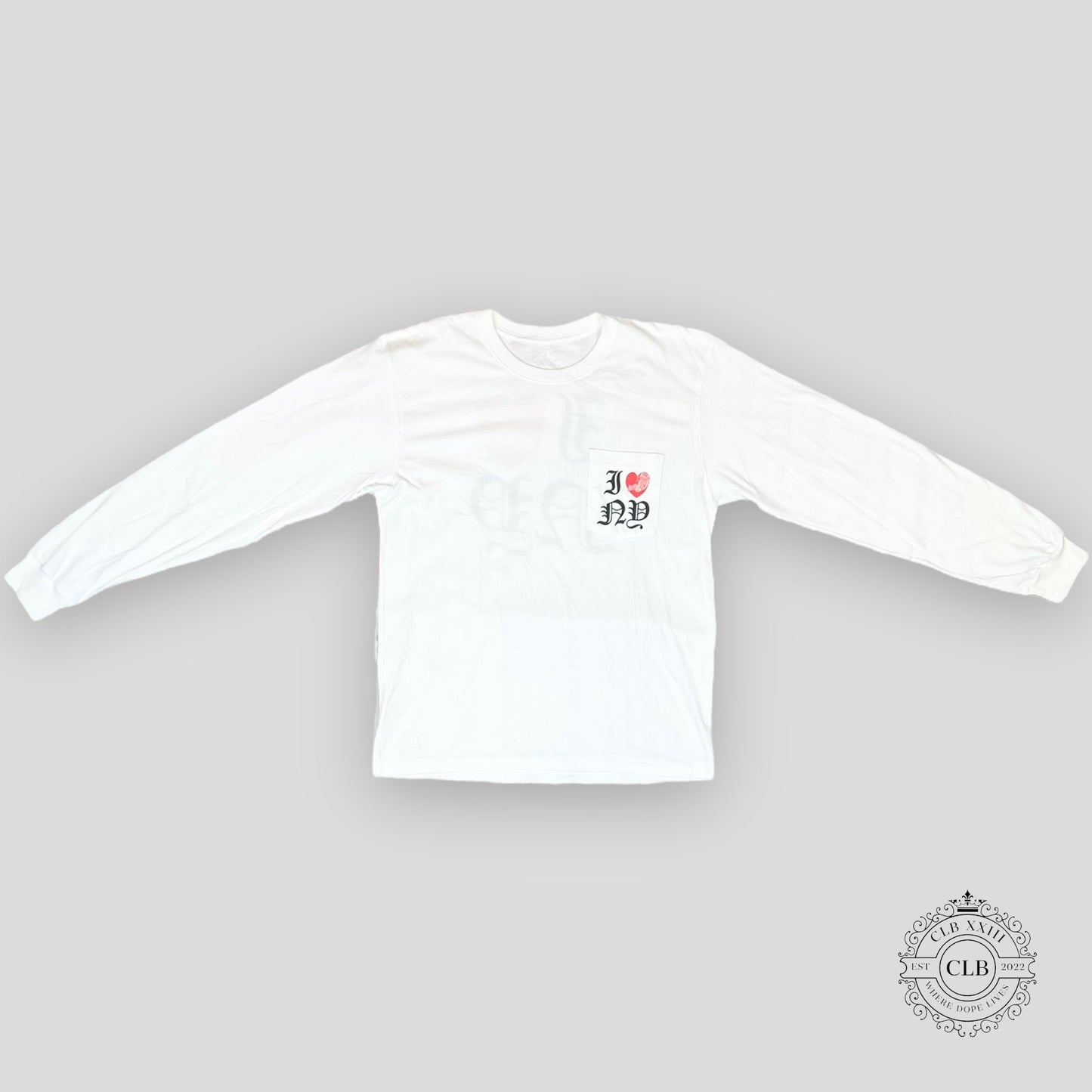 CHROME HEARTS I LOVE NY LONG SLEEVE TEE - WHITE