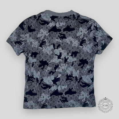 Louis Vuitton Camo Monogram Jacquard T-Shirt in Grey