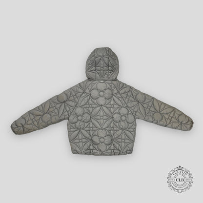 Louis Vuitton Reversible Quilted Puffer Coat in Grey