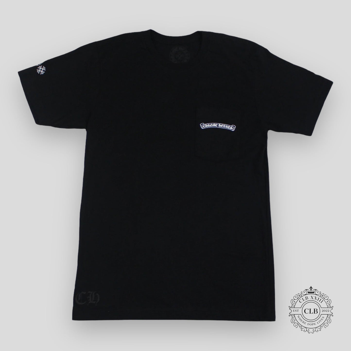 CHROME HEARTS DAGGER SHORT SLEEVE TEE - BLACK / PINK