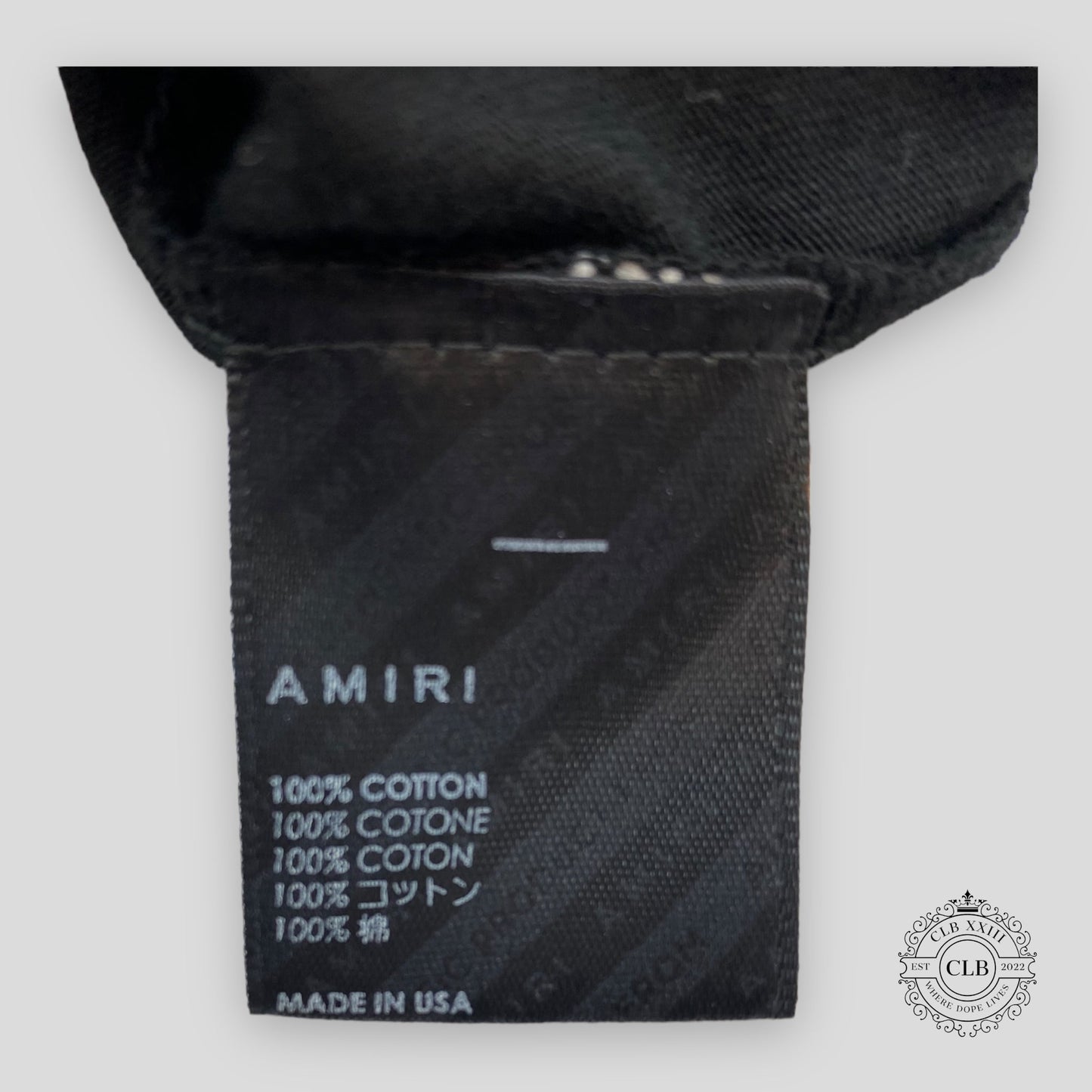 AMIRI CORE LOGO TEE - BLACK