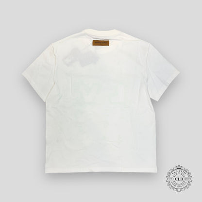 LOUIS VUITTON LV SPREAD EMBROIDERY T-SHIRT - WHITE/GREEN